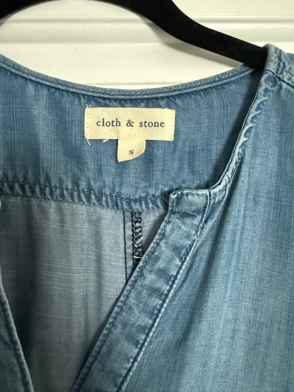 cloth & stone Women's Faded Chambray Blue dress